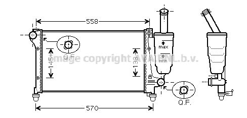 AVA QUALITY COOLING Radiators, Motora dzesēšanas sistēma FT2291